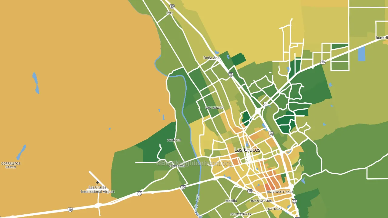 88007, NM block-group voter-turnout map
