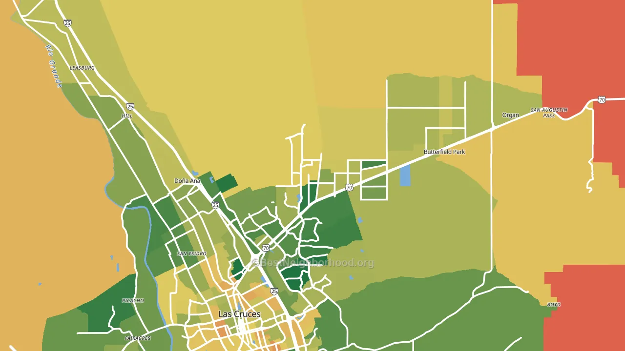 88012, NM block-group voter-turnout map