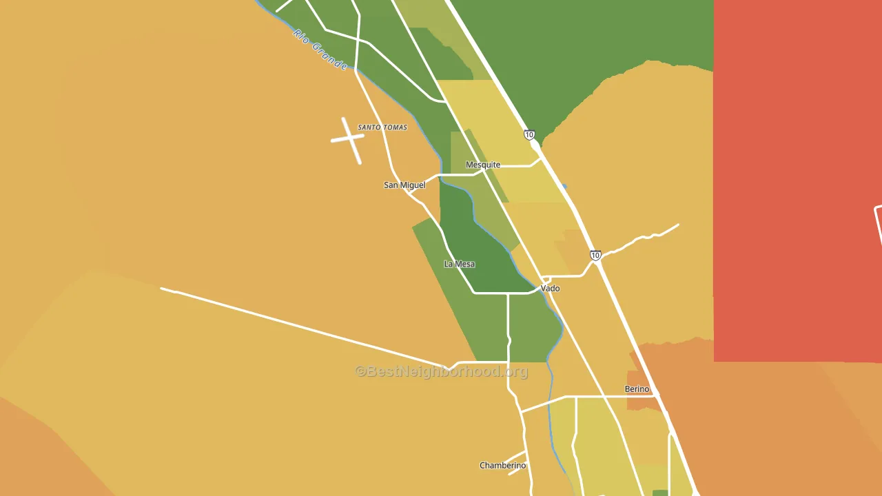 88044, NM block-group voter-turnout map