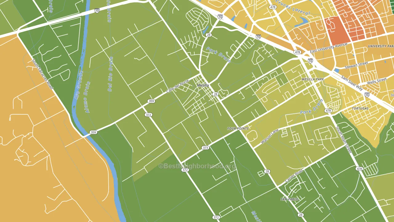 88046, NM block-group voter-turnout map