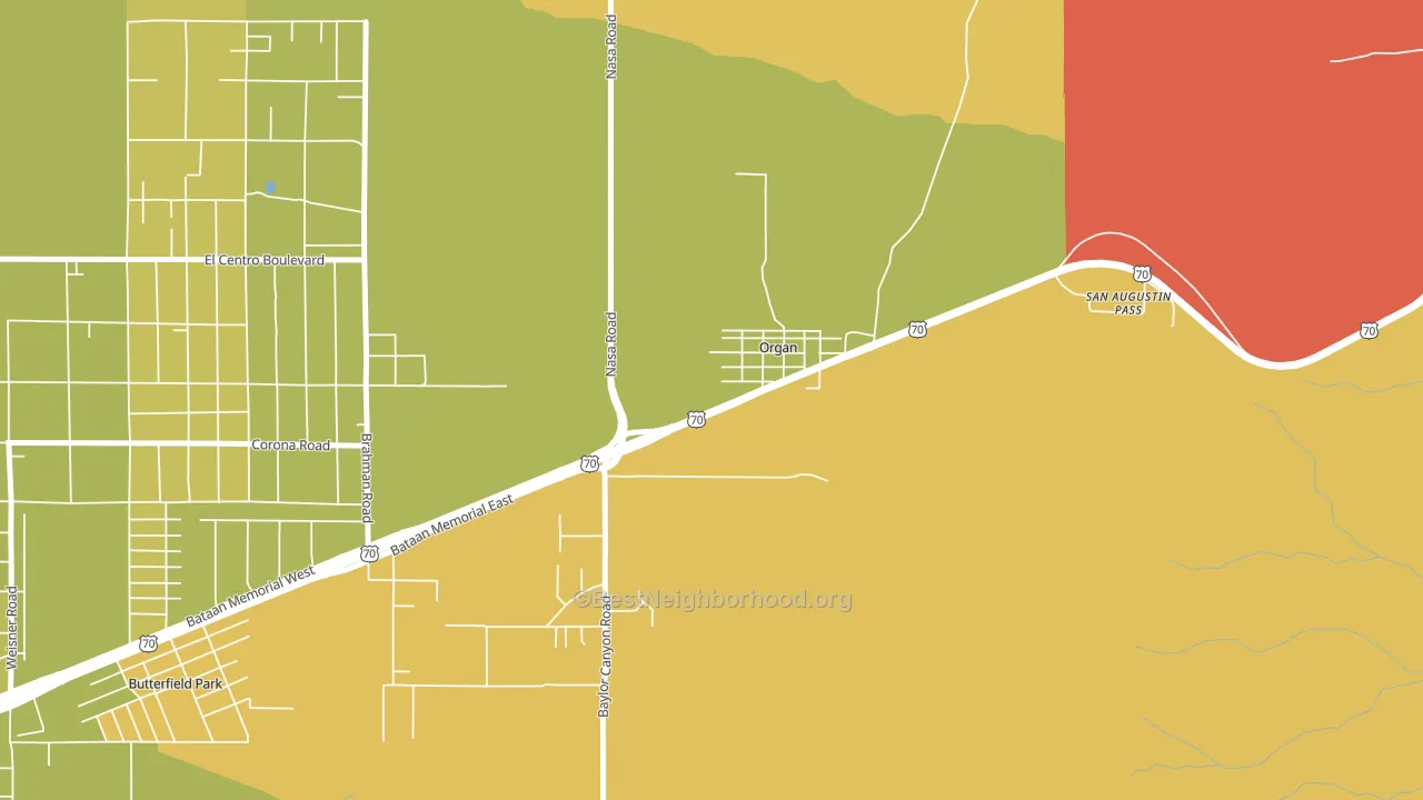 88052, NM block-group voter-turnout map