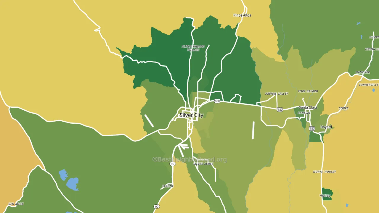 88061, NM block-group voter-turnout map