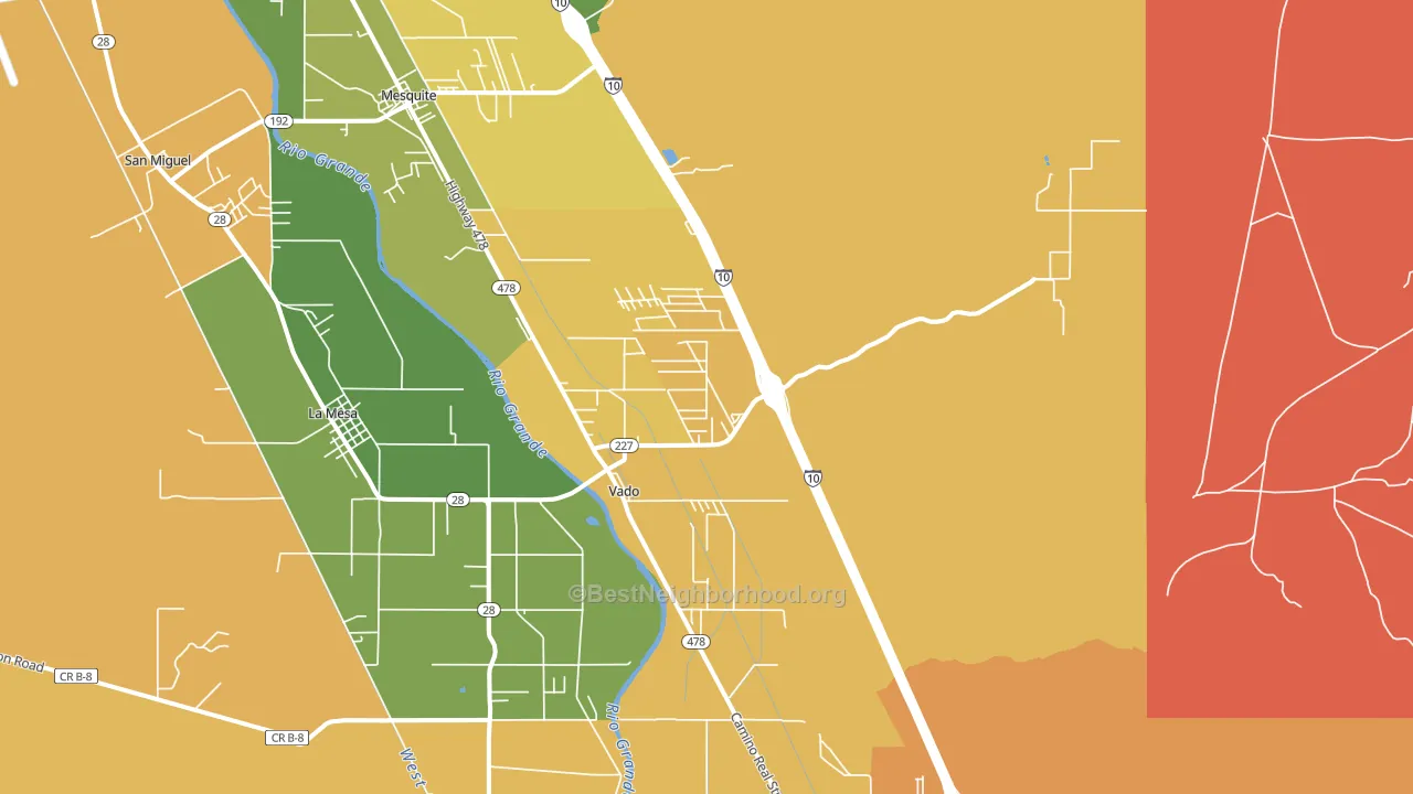 88072, NM block-group voter-turnout map