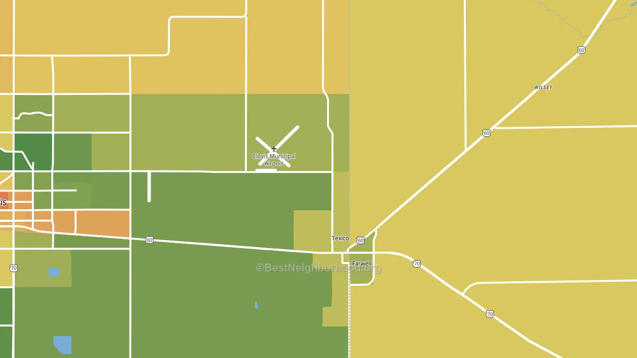 88135, NM block-group voter-turnout map