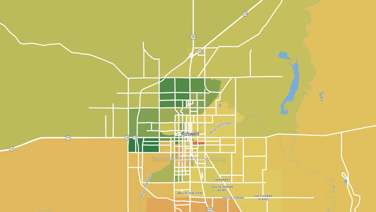 88201, NM block-group voter-turnout map