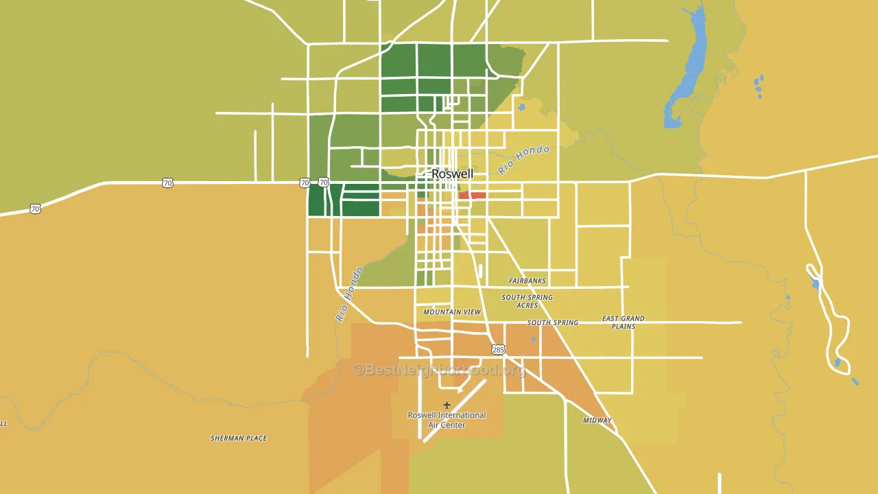 88203, NM block-group voter-turnout map