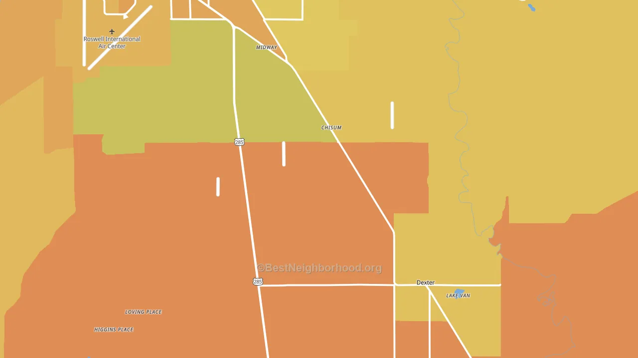 88230, NM block-group voter-turnout map