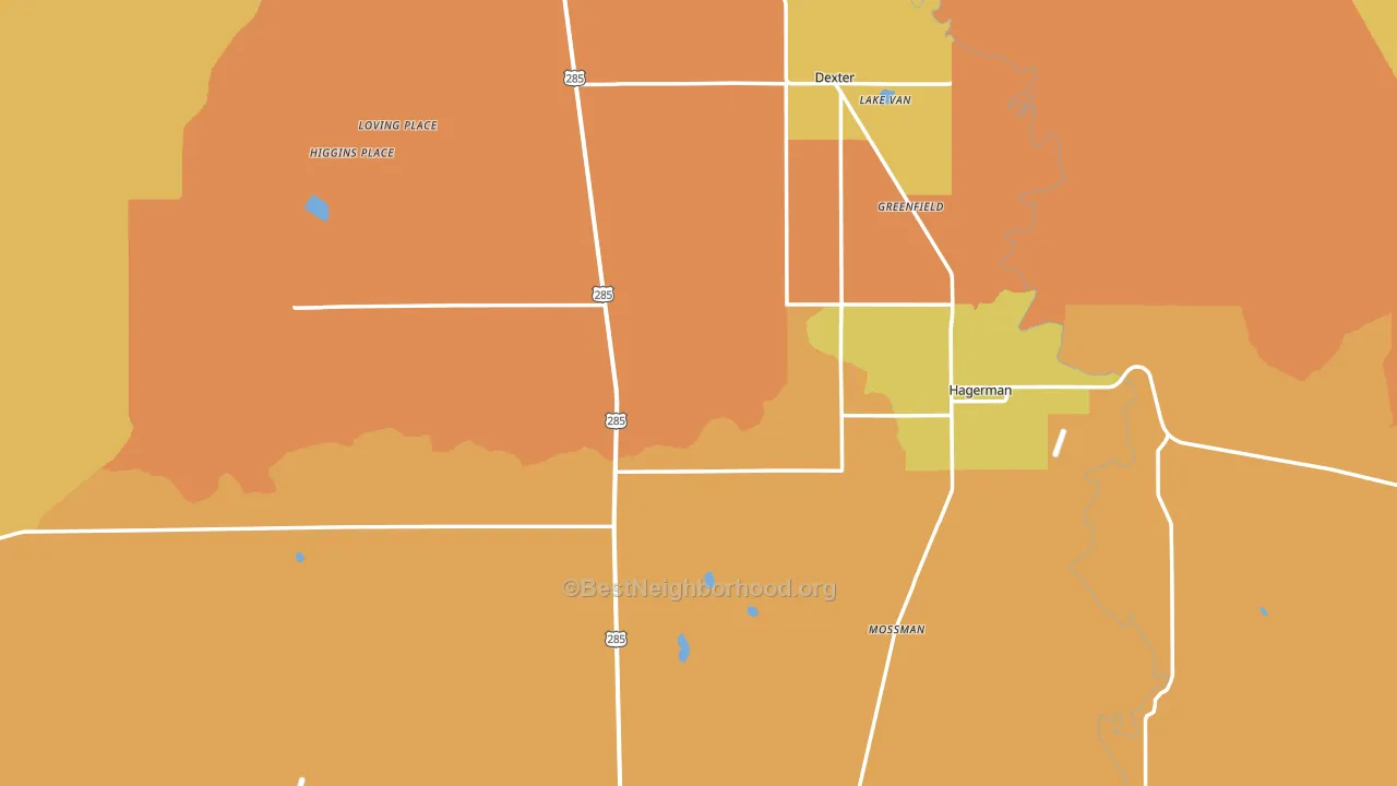 88232, NM block-group voter-turnout map