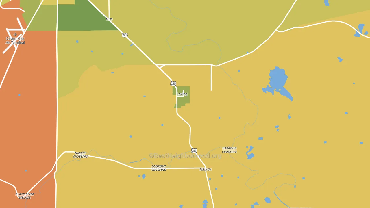 88256, NM block-group voter-turnout map