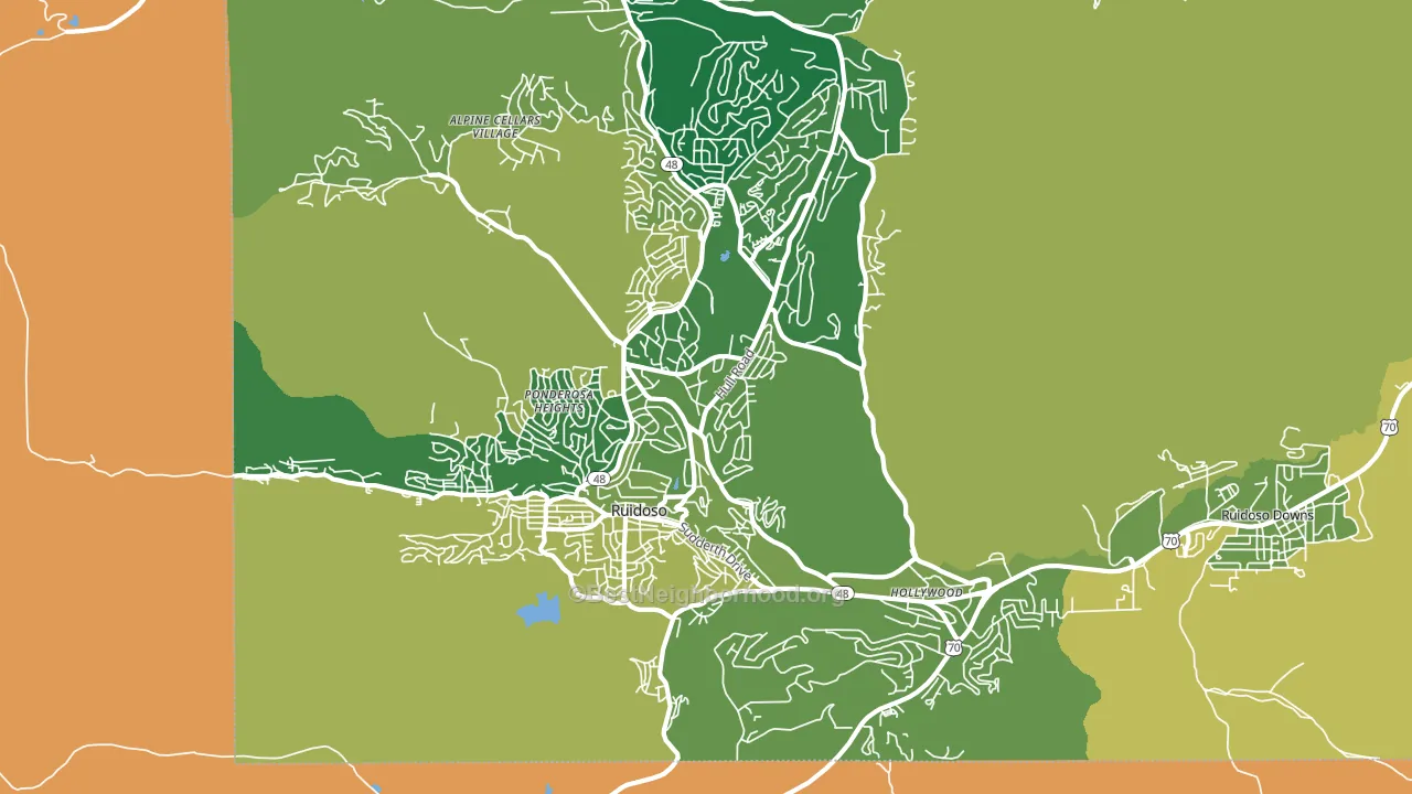 88345, NM block-group voter-turnout map