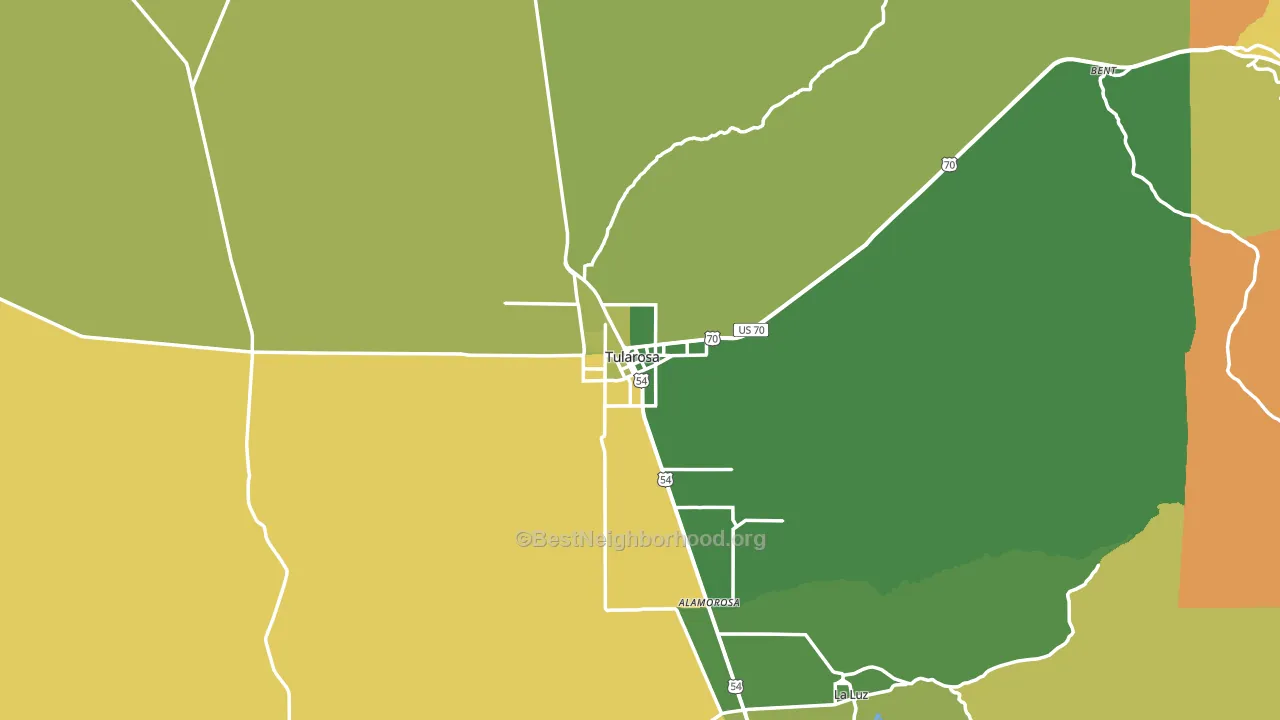 88352, NM block-group voter-turnout map