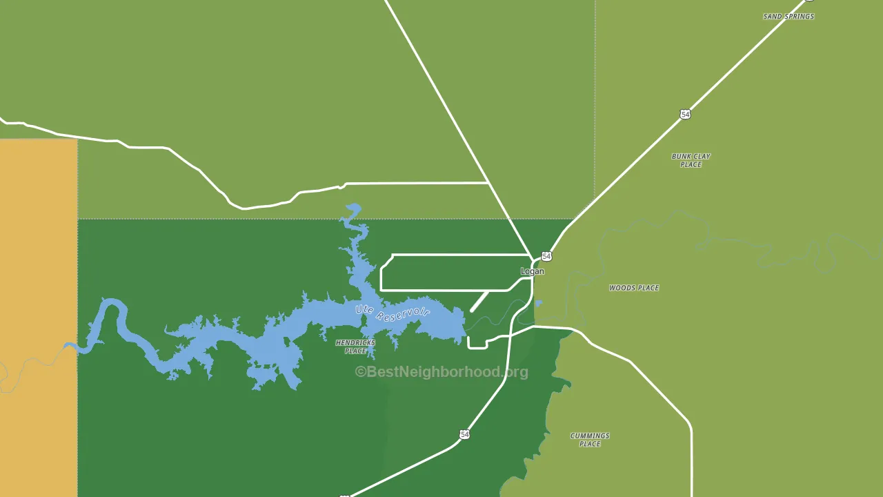 88426, NM block-group voter-turnout map
