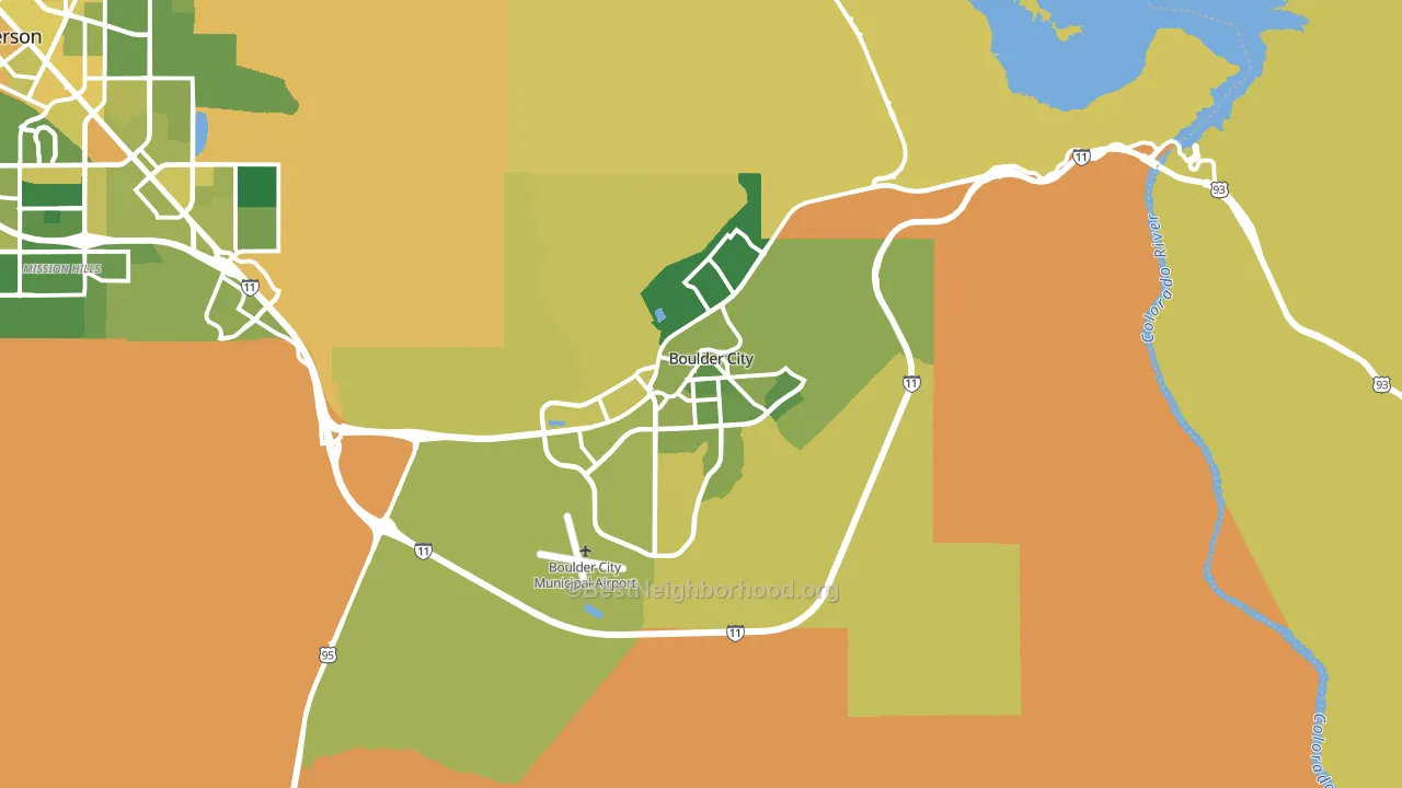 89005, NV block-group voter-turnout map