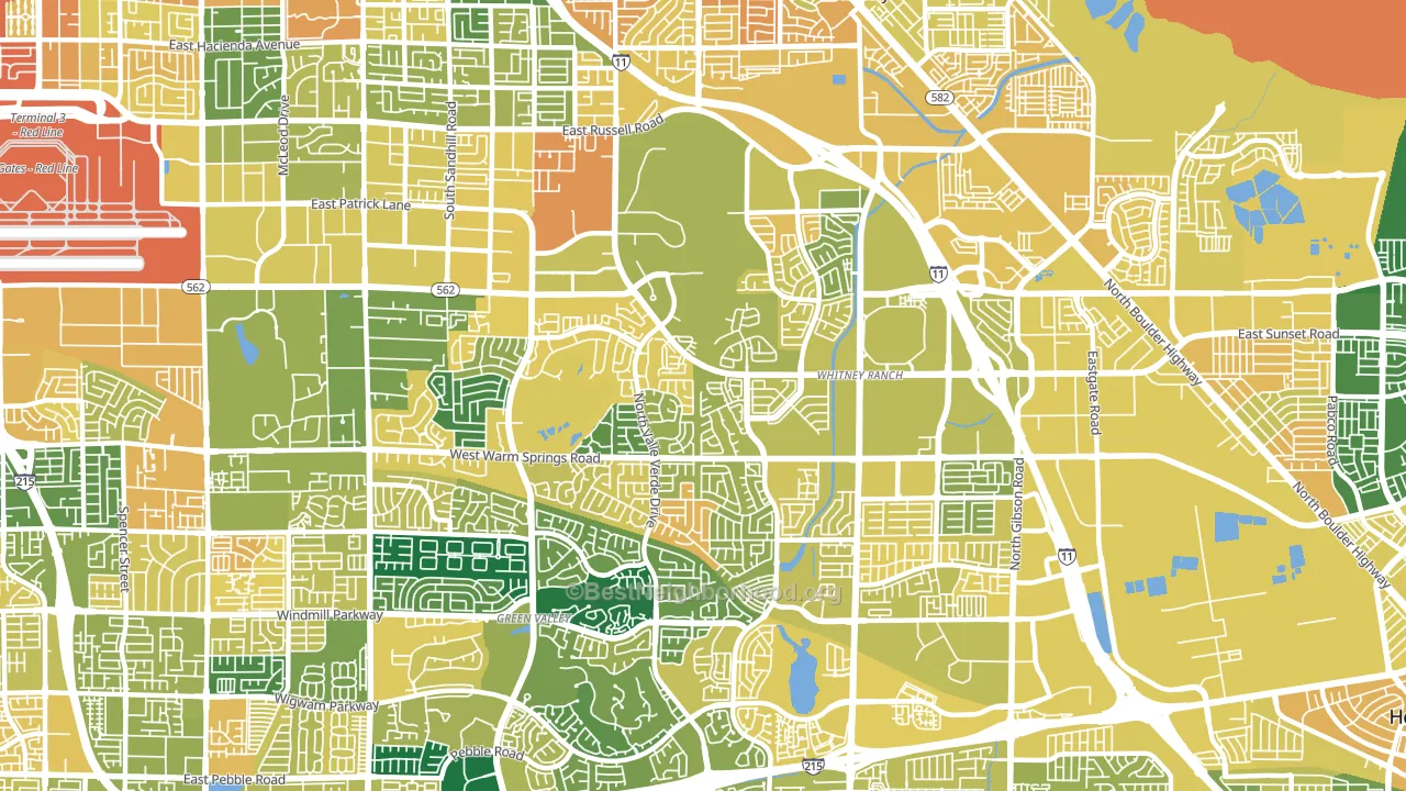 89014, NV block-group voter-turnout map
