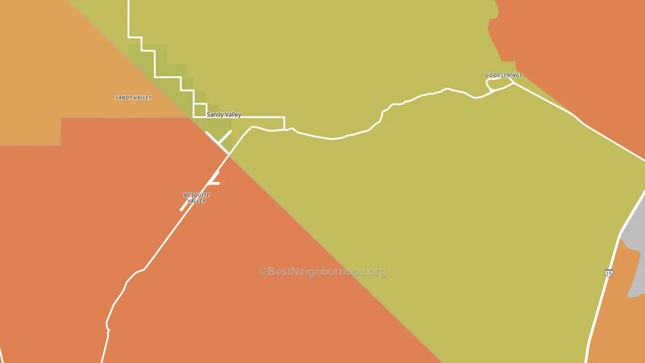 89019, NV block-group voter-turnout map