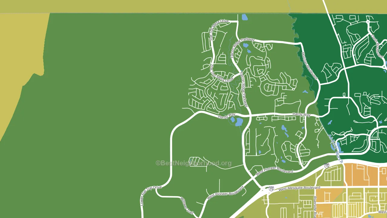 89034, NV block-group voter-turnout map