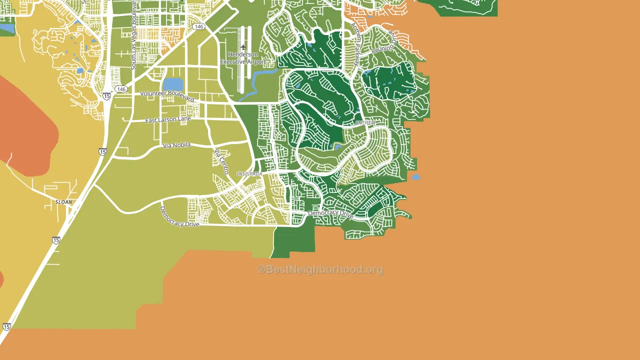 89044, NV block-group voter-turnout map