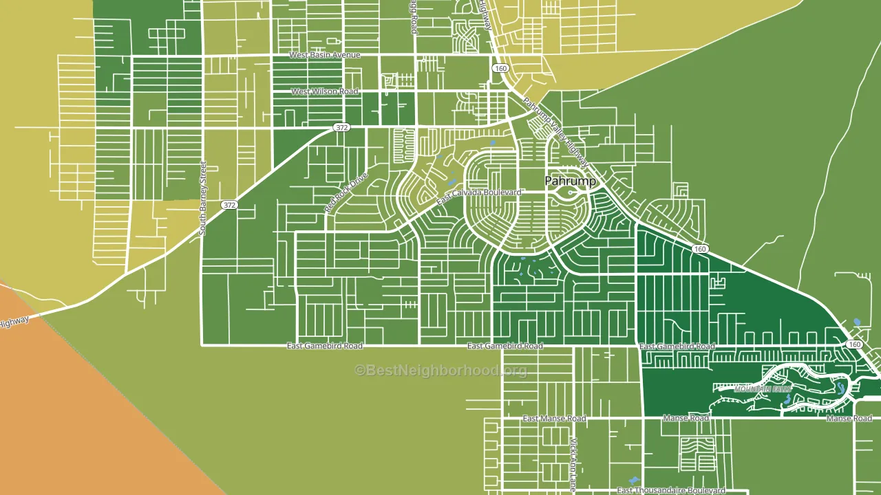 89048, NV block-group voter-turnout map