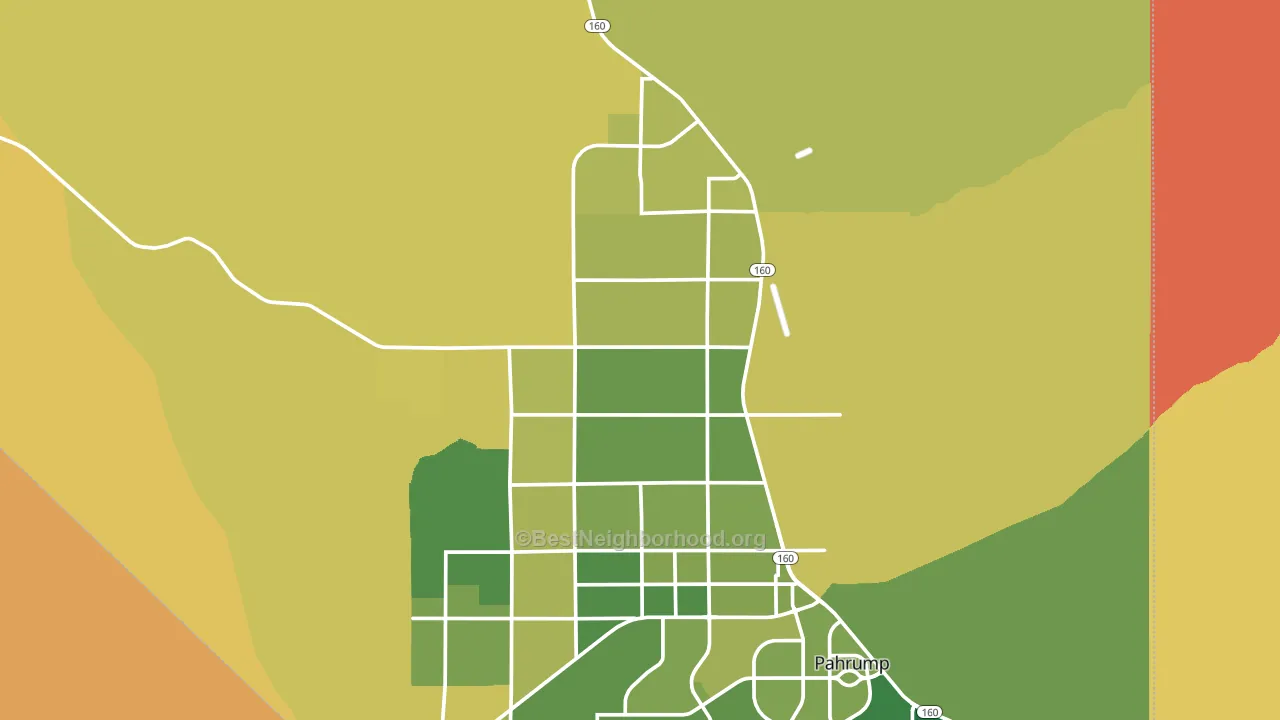 89060, NV block-group voter-turnout map