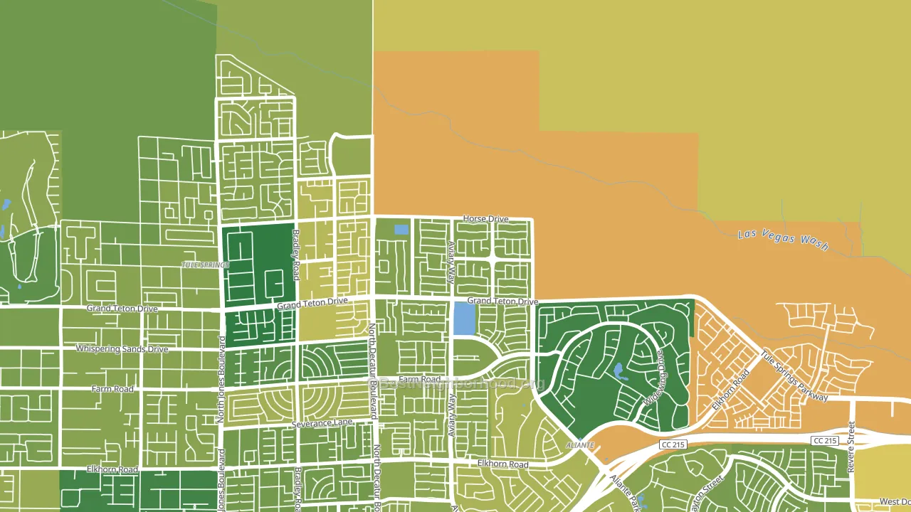89085, NV block-group voter-turnout map