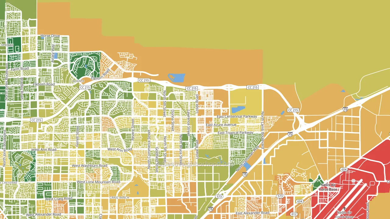 89086, NV block-group voter-turnout map