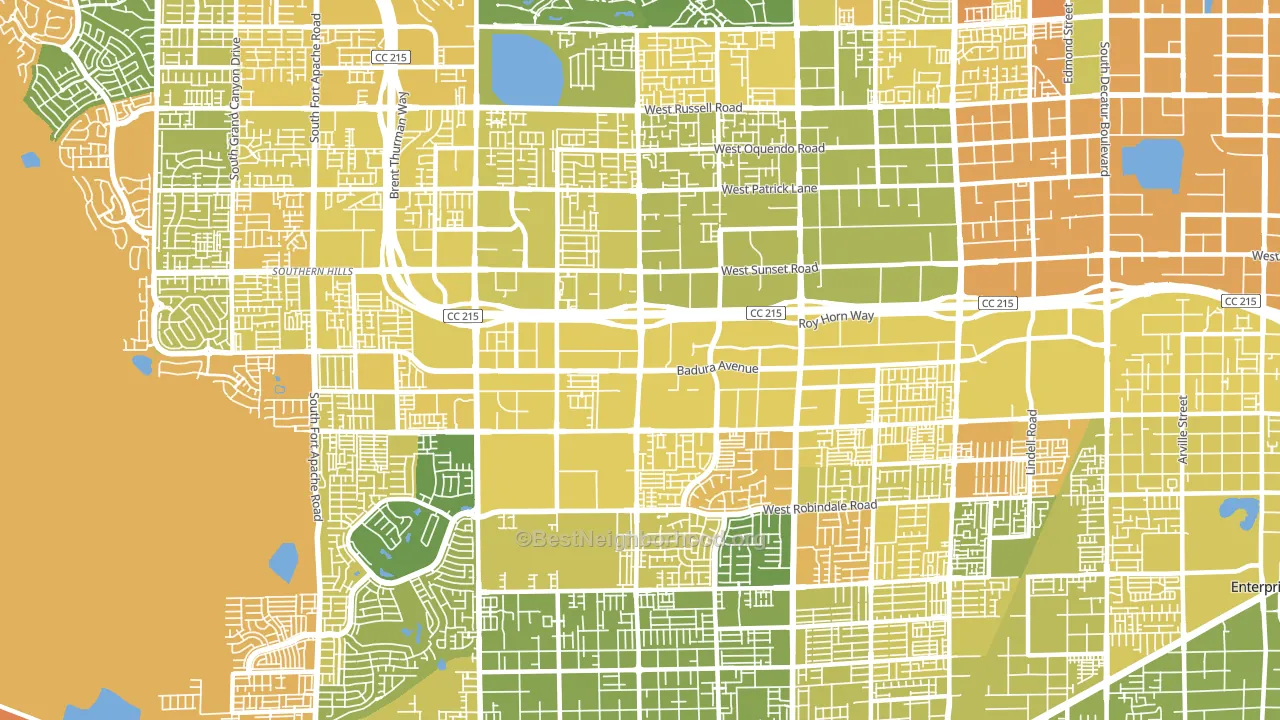 89113, NV block-group voter-turnout map