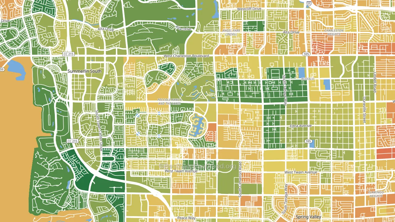 89117, NV block-group voter-turnout map
