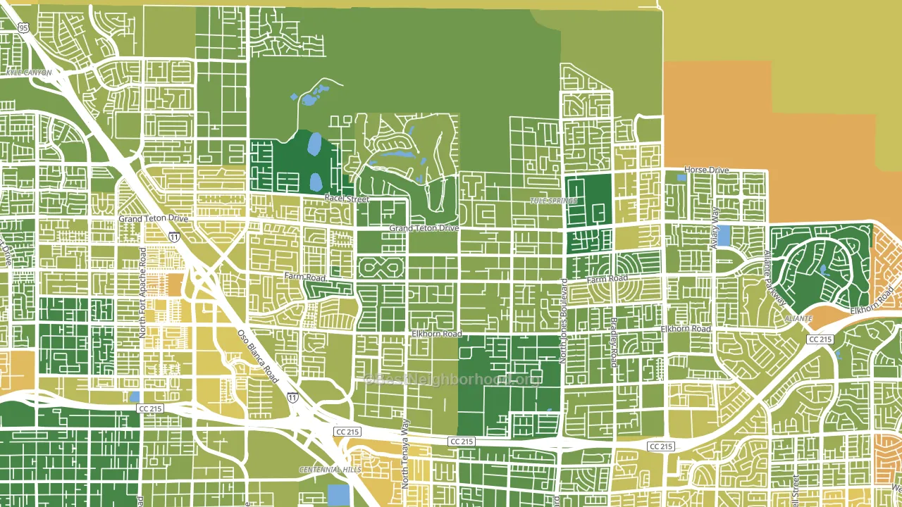 89131, NV block-group voter-turnout map