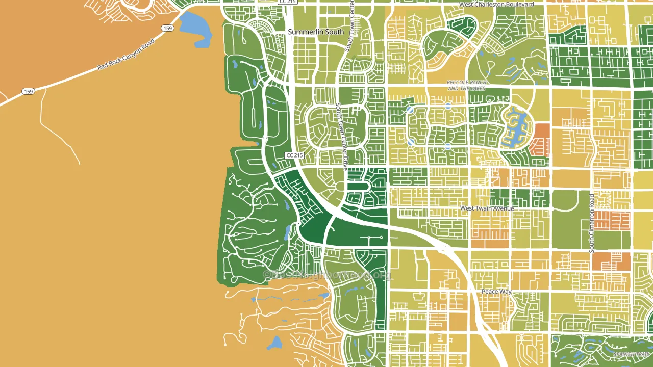 89135, NV block-group voter-turnout map