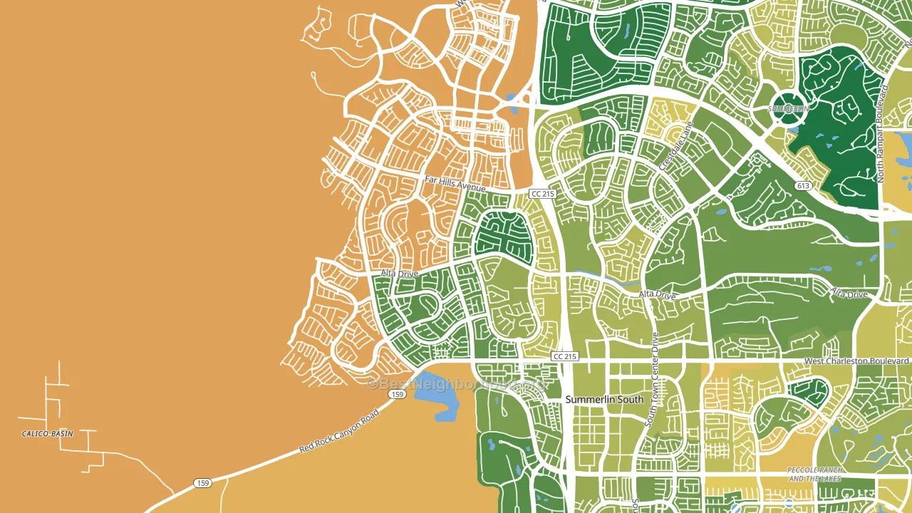 89138, NV block-group voter-turnout map