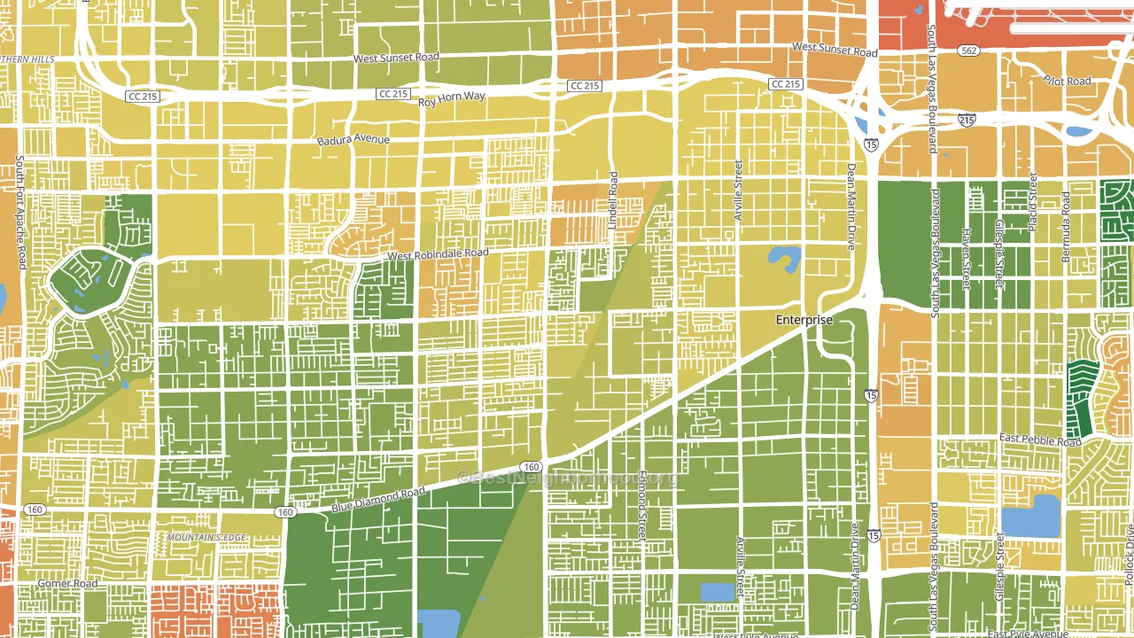 89139, NV block-group voter-turnout map