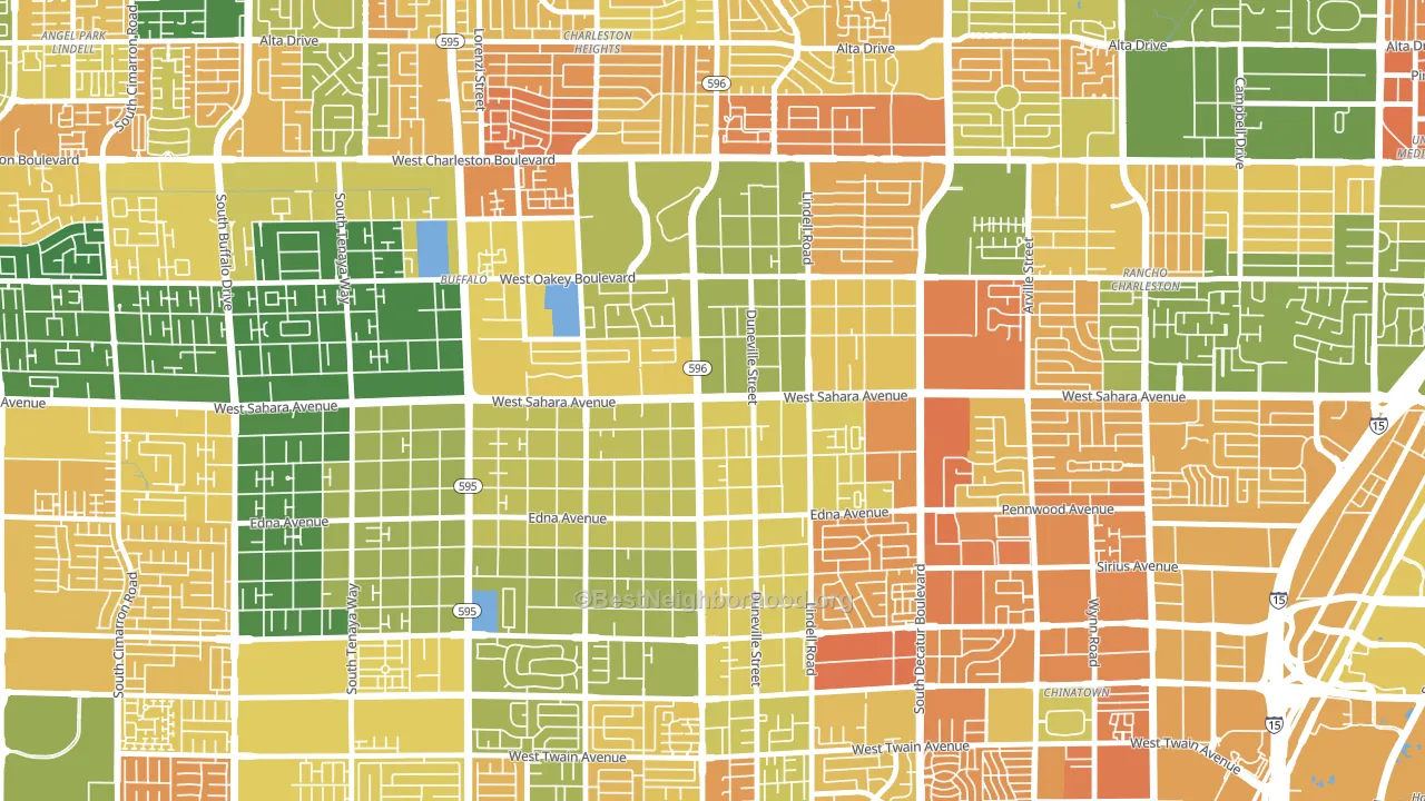 89146, NV block-group voter-turnout map