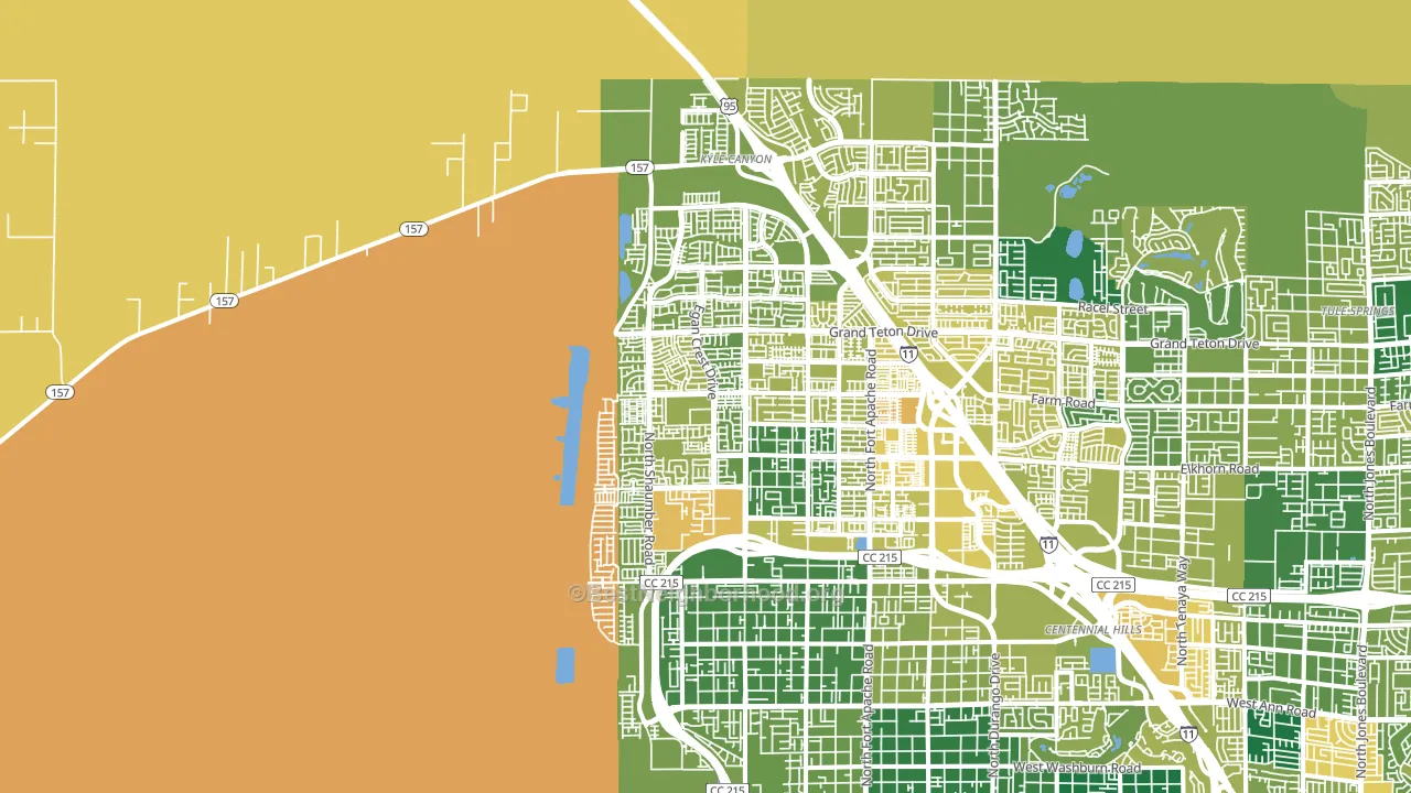 89166, NV block-group voter-turnout map