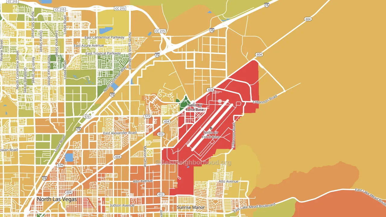 89191, NV block-group voter-turnout map
