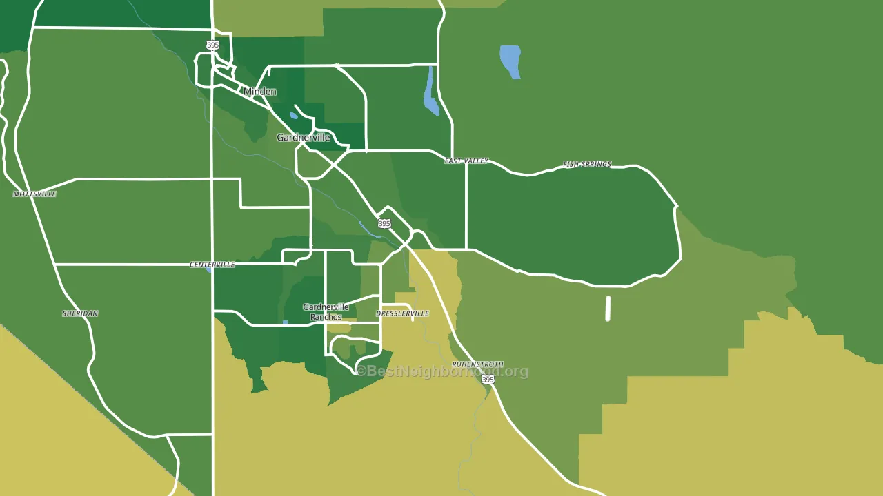 89410, NV block-group voter-turnout map