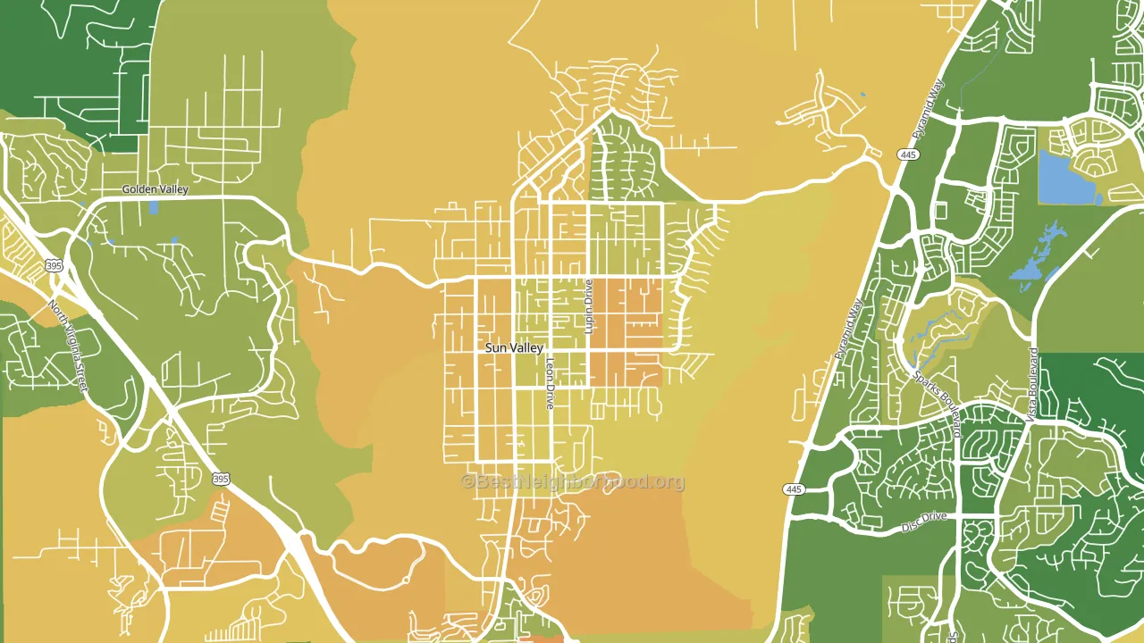 89433, NV block-group voter-turnout map