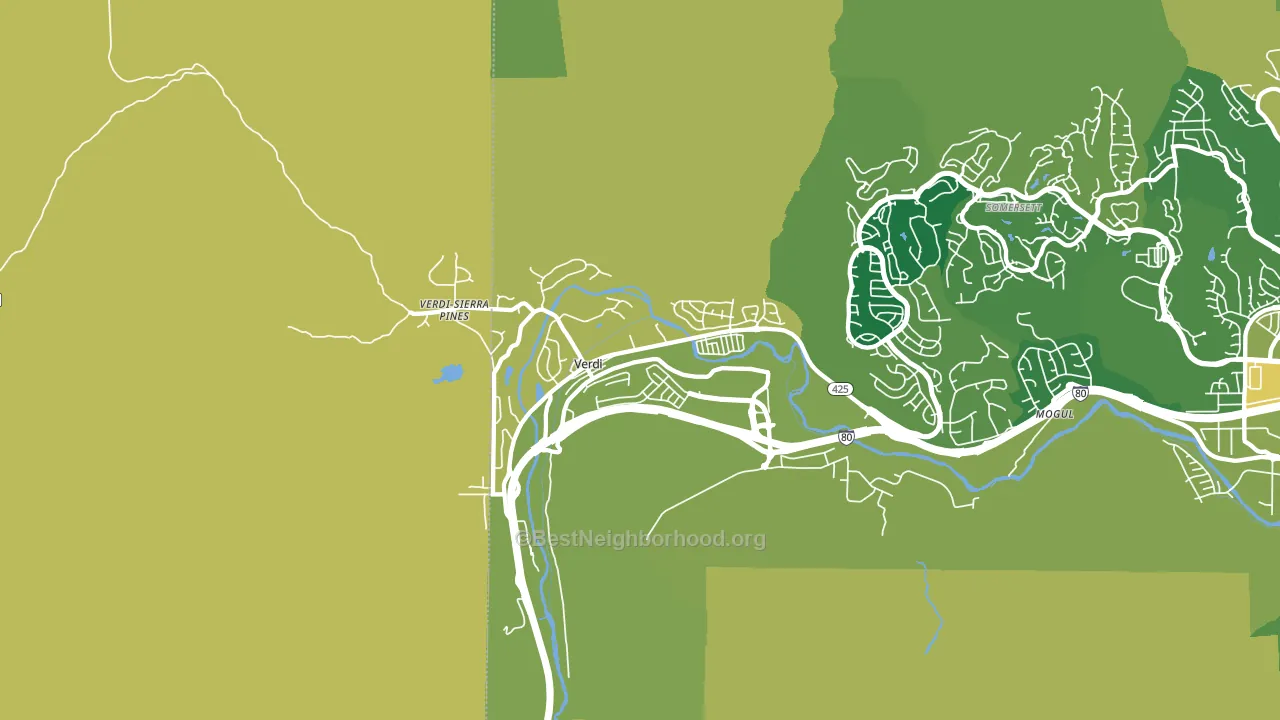 89439, NV block-group voter-turnout map
