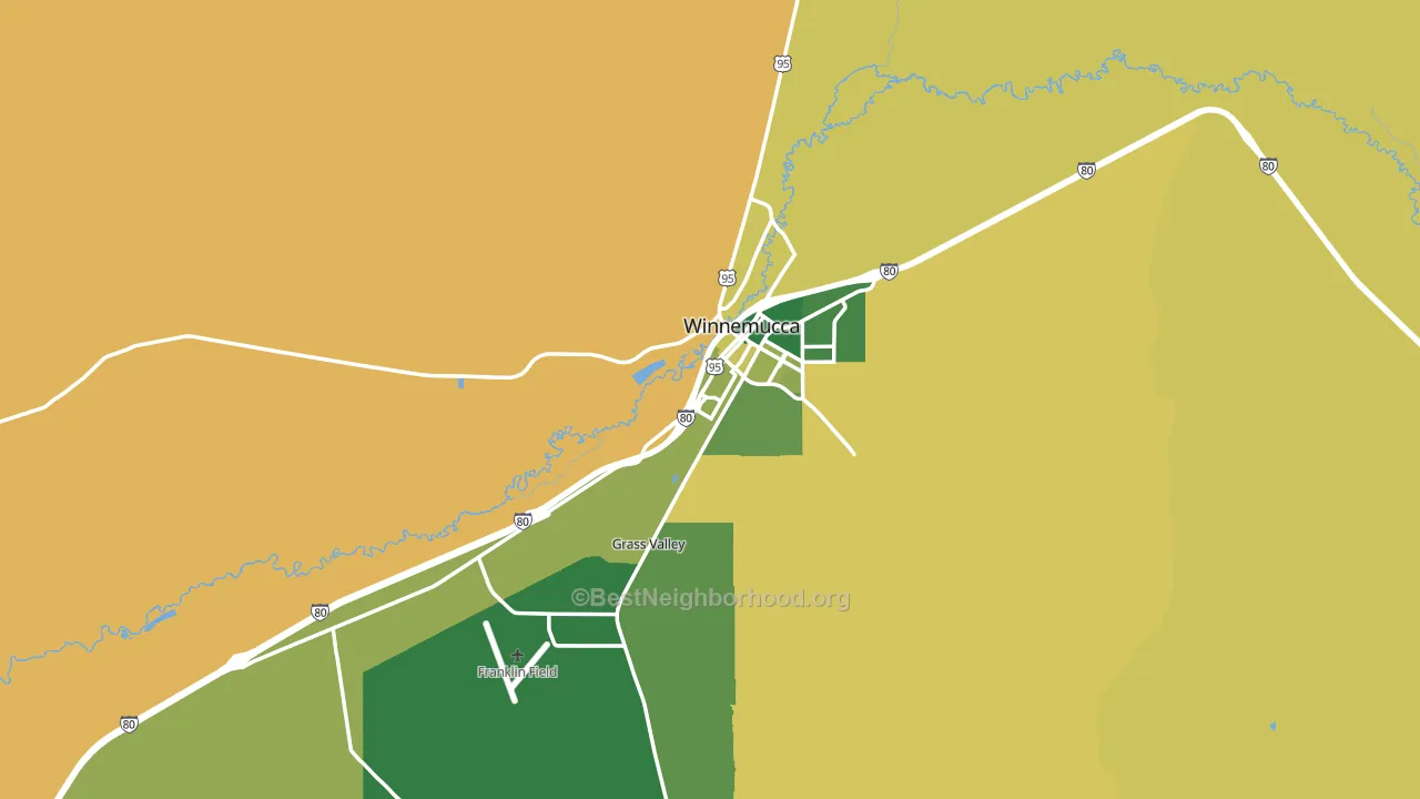 89445, NV block-group voter-turnout map