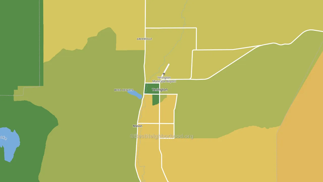 89447, NV block-group voter-turnout map