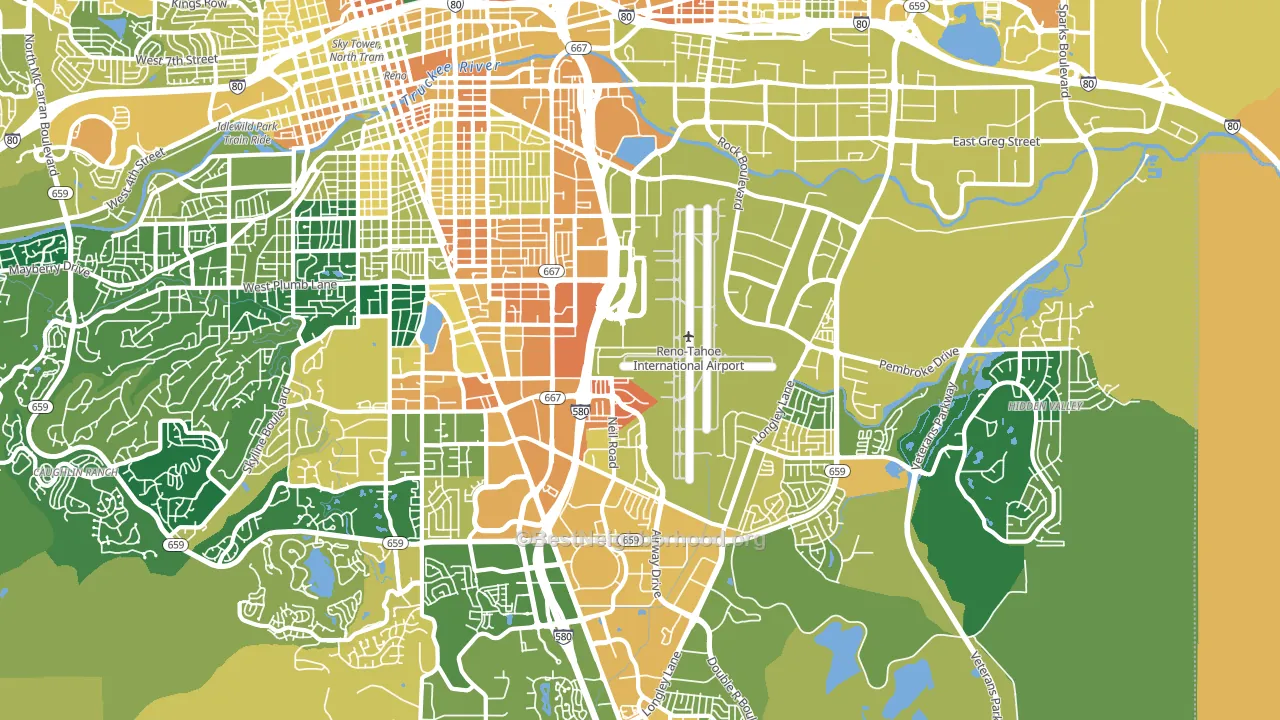 89502, NV block-group voter-turnout map