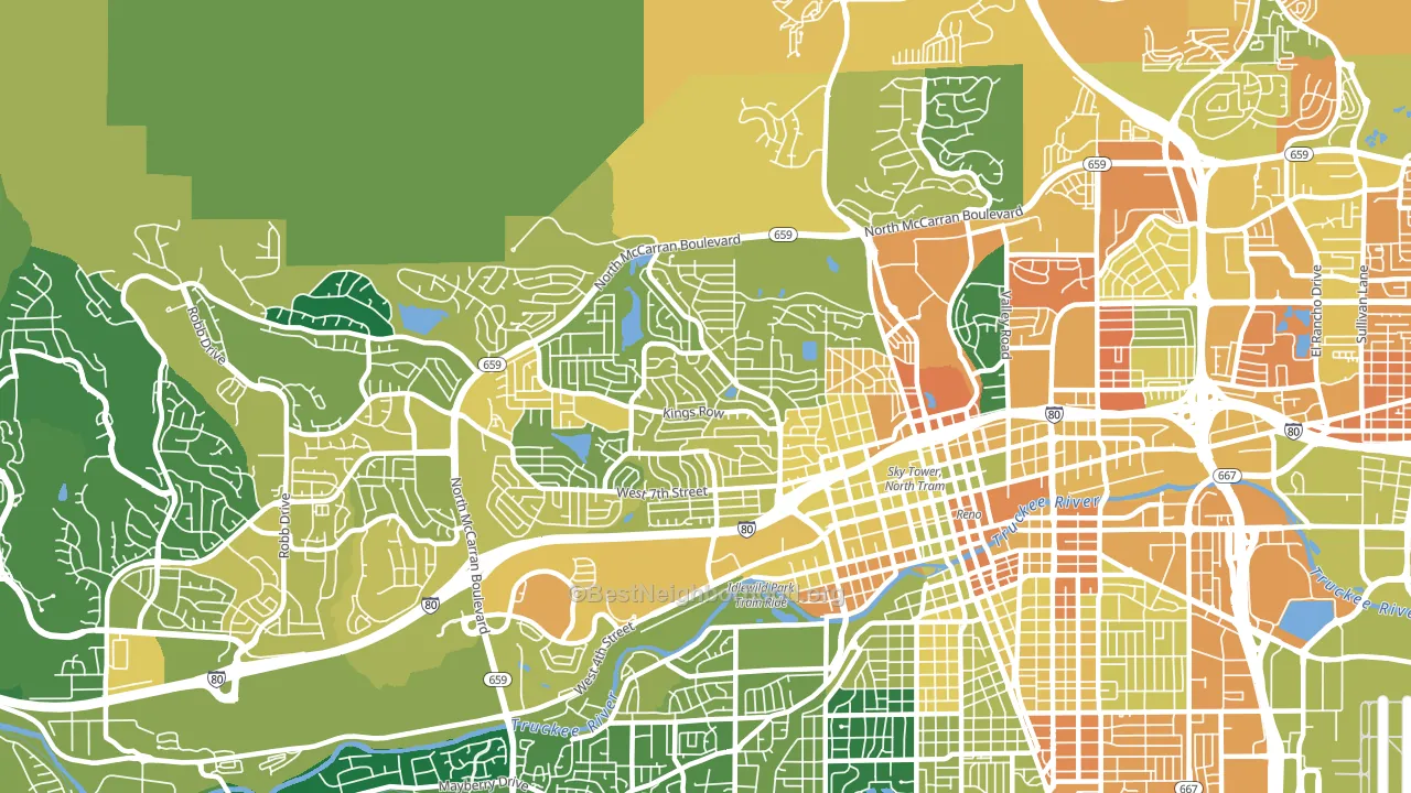 89503, NV block-group voter-turnout map