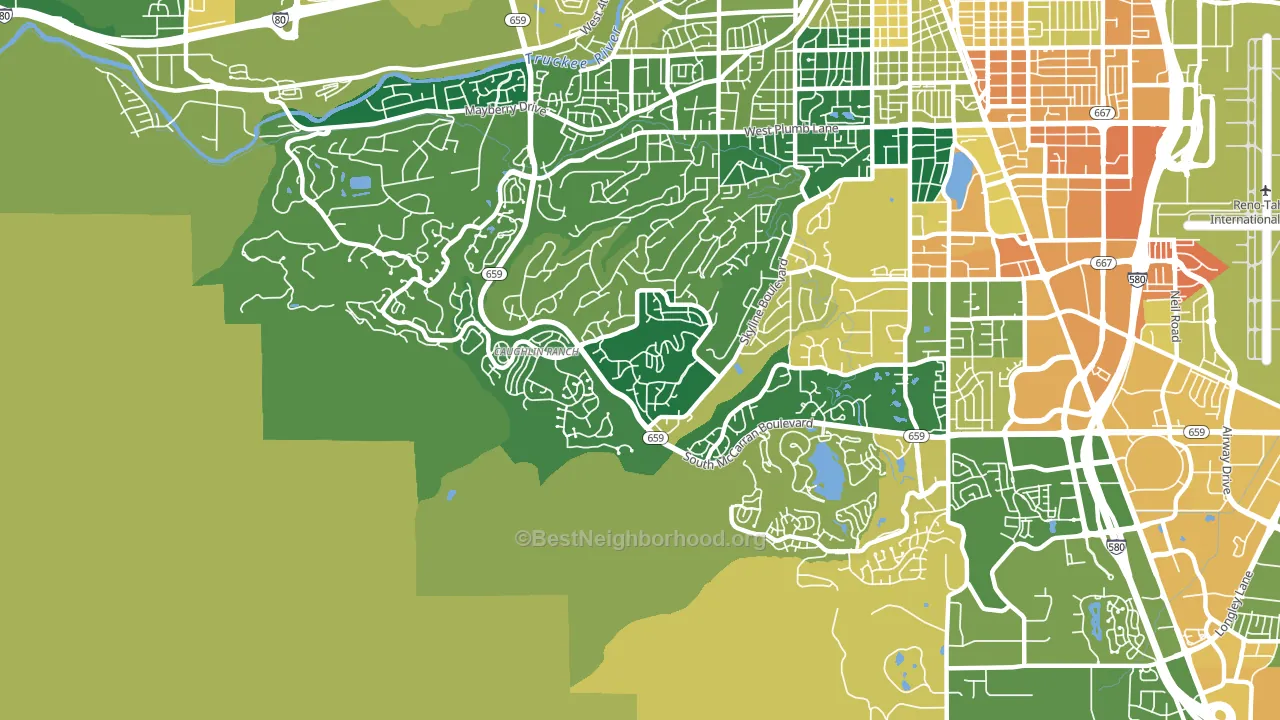 89519, NV block-group voter-turnout map
