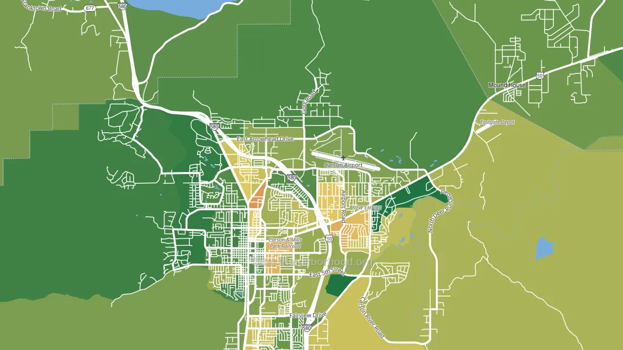 89706, NV block-group voter-turnout map
