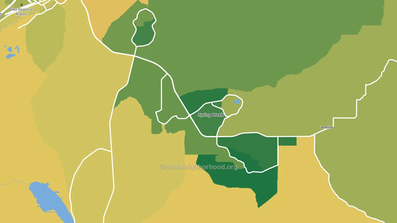 89815, NV block-group voter-turnout map