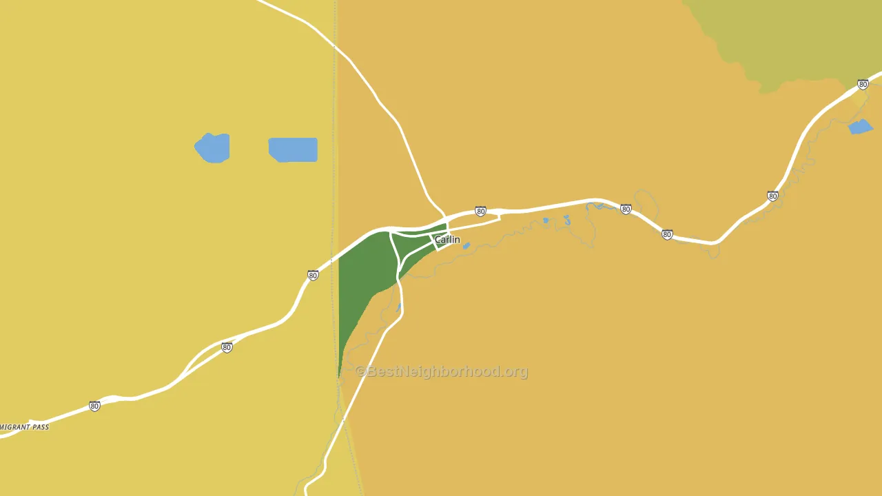 89822, NV block-group voter-turnout map
