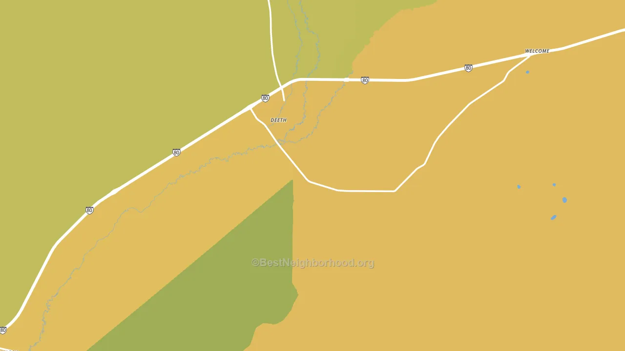 89823, NV block-group voter-turnout map
