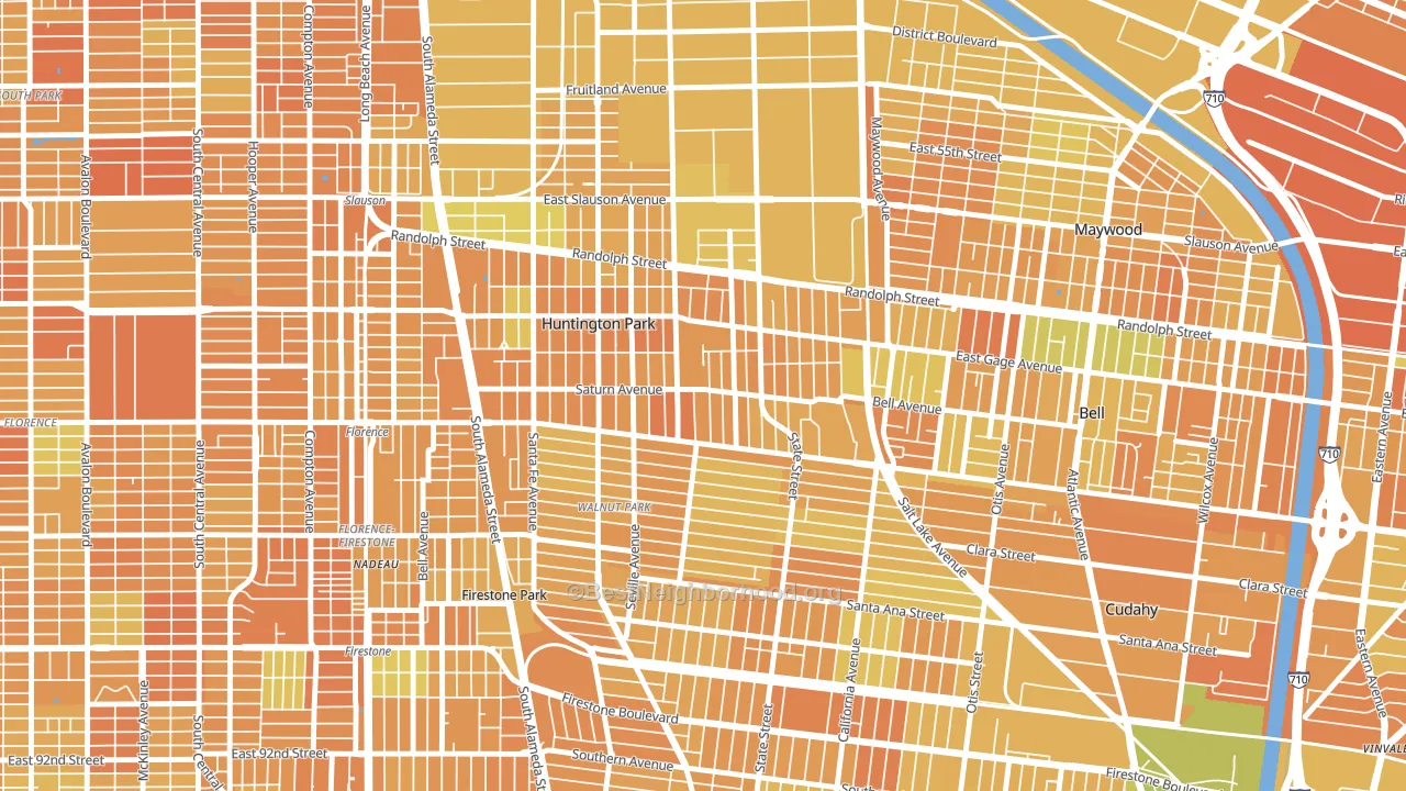 90255, CA block-group voter-turnout map