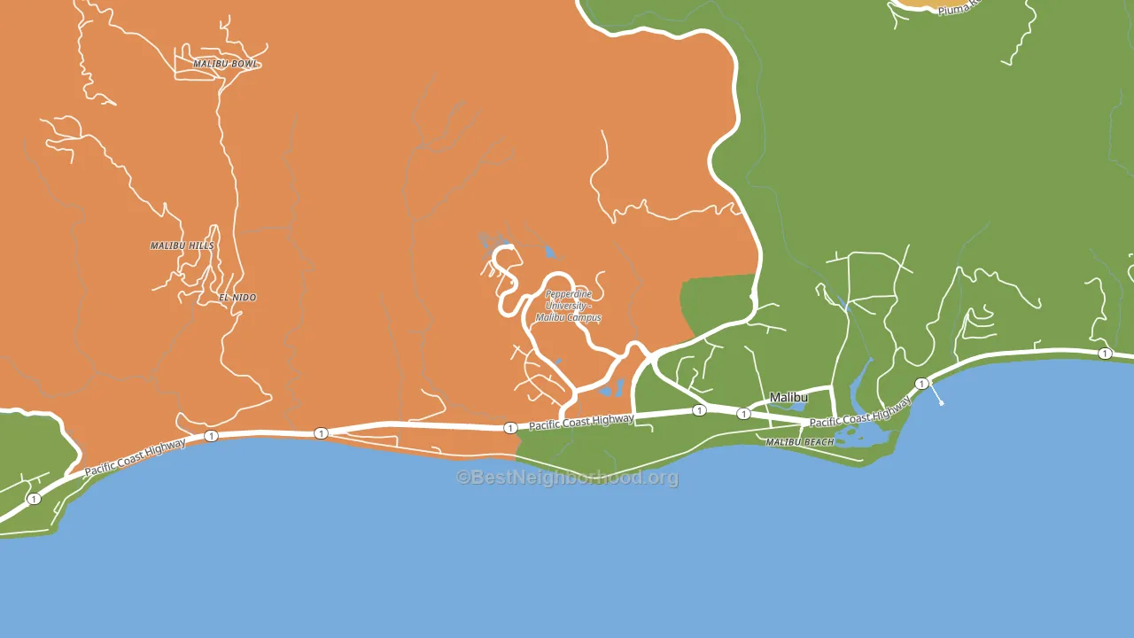 90263, CA block-group voter-turnout map
