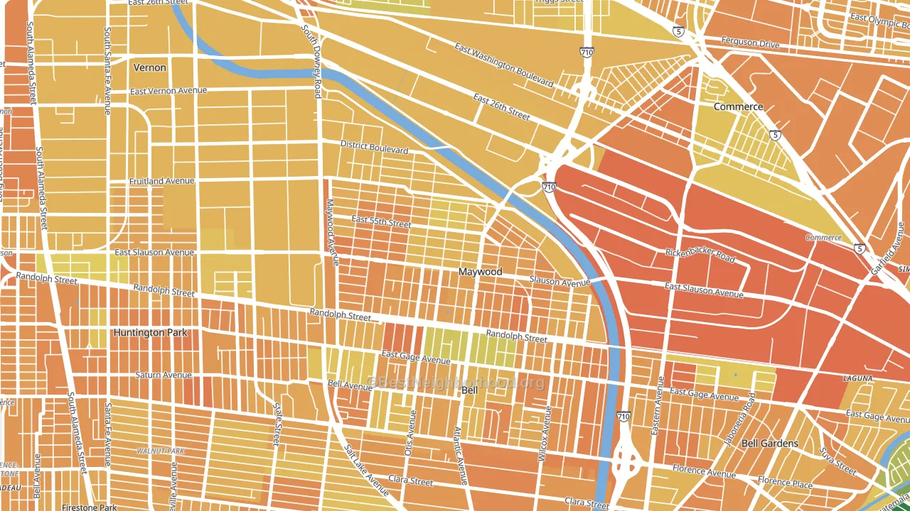 90270, CA block-group voter-turnout map
