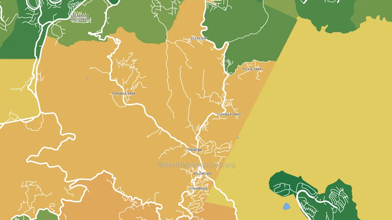 90290, CA block-group voter-turnout map